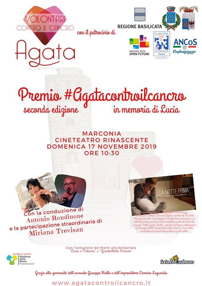 Premio #Agatacontroilcancro II edizione